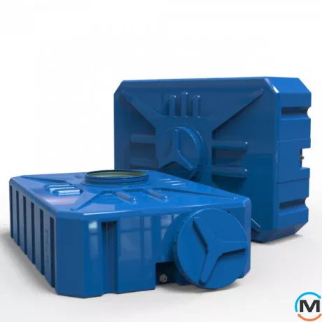 Ємність накопичувальна Євро Пласт харчова Прям-до 1390*960*480 2-ш. синя 500 л. прямокутна, фото , зображення 4