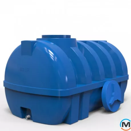 Емкость накопительная Евро Пласт пищевая Ребро 1910*1250*1130 2-ш. синяя 1500 л. горизонтальная, фото , изображение 5