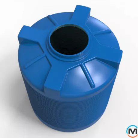 Емкость накопительная Евро Пласт пищевая Стандартная Z Ø 1060*1320 2-ш. синяя 1000 л. вертикальная, фото , изображение 3