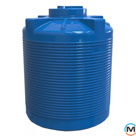 Емкость накопительная Евро Пласт пищевая Стандартная Z Ø 1060*1320 2-ш. синяя 1000 л. вертикальная, фото 