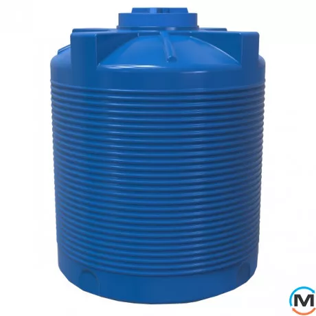 Емкость накопительная Евро Пласт пищевая Стандартная Z Ø 1210*1500 2-ш. синяя 1500 л. вертикальная, фото 