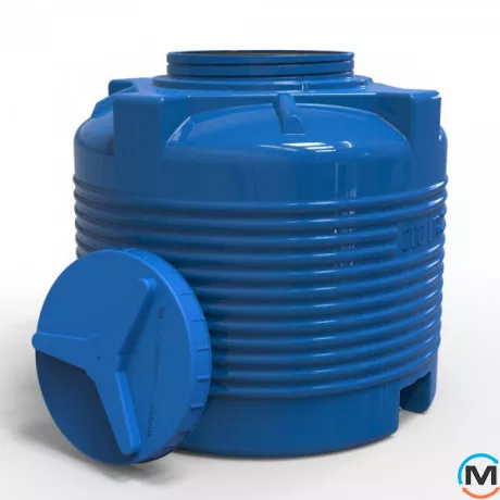 Емкость накопительная Евро Пласт пищевая Стандартная Z Ø 710*730 2-ш. синяя 200 л. вертикальная, фото , изображение 3