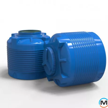 Емкость накопительная Евро Пласт пищевая Стандартная Z Ø 710*730 2-ш. синяя 200 л. вертикальная, фото , изображение 4