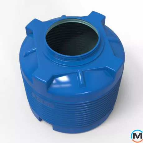 Емкость накопительная Евро Пласт пищевая Стандартная Z Ø 710*730 2-ш. синяя 200 л. вертикальная, фото , изображение 5