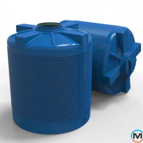 Емкость накопительная Евро Пласт пищевая Стандартная Z Ø 1350*1620 2-ш. синяя 2000 л. вертикальная, фото , изображение 2
