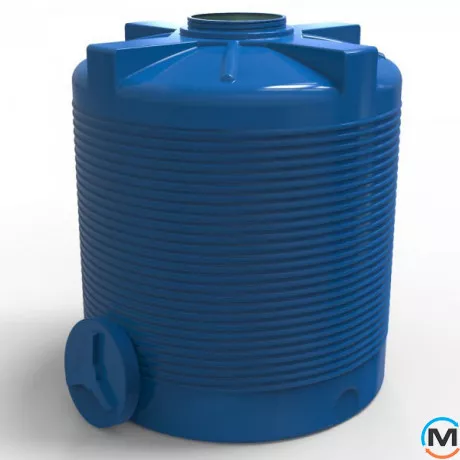 Емкость накопительная Евро Пласт пищевая Стандартная Z Ø 1350*1620 2-ш. синяя 2000 л. вертикальная, фото , изображение 4