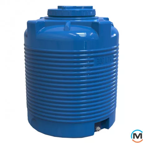Ємність накопичувальна Євро Пласт харчова Стандартна Z Ø 720*920 2-ш. синя 300 л. вертикальна, фото 