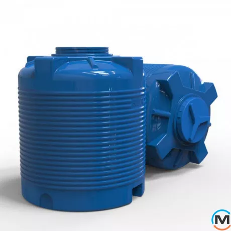 Емкость накопительная Евро Пласт пищевая Стандартная Z Ø 850*1100 2-ш. синяя 500 л. вертикальная, фото , изображение 3