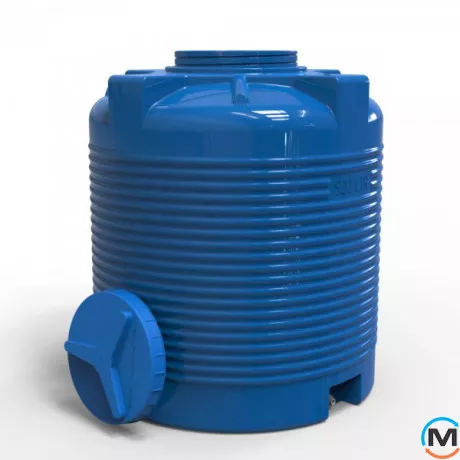 Емкость накопительная Евро Пласт пищевая Стандартная Z Ø 850*1100 2-ш. синяя 500 л. вертикальная, фото , изображение 6