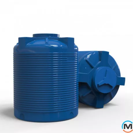 Емкость накопительная Евро Пласт пищевая Стандартная Z Ø 980*1210 2-ш. синяя 750 л. вертикальная, фото , изображение 4
