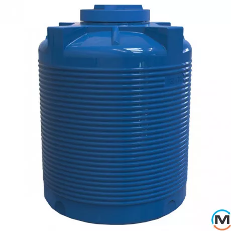 Емкость накопительная Евро Пласт пищевая Стандартная Z Ø 980*1210 2-ш. синяя 750 л. вертикальная, фото 