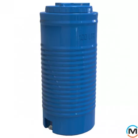 Емкость накопительная Евро Пласт пищевая Высокая Ø 450*1000 2-ш. синяя 100 л. вертикальная, фото 