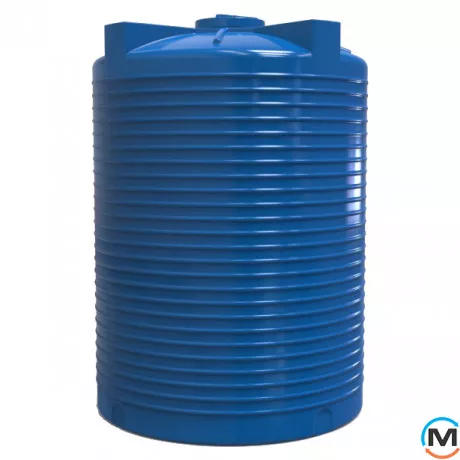 Емкость накопительная Евро Пласт пищевая Высокая Ø 2160*3150 2-ш. синяя 10000 л. вертикальная, фото 