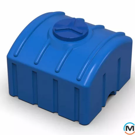 Емкость накопительная Евро Пласт пищевая Высокая 960*970*760 2-ш. синяя 500 л. прямоугольная, фото , изображение 2