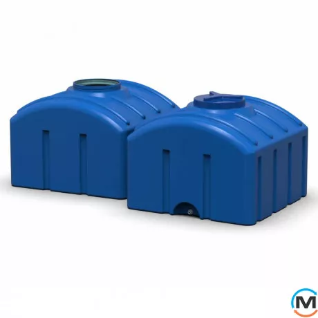 Емкость накопительная Евро Пласт пищевая Высокая 960*970*760 2-ш. синяя 500 л. прямоугольная, фото , изображение 4