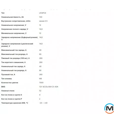 Акумулятор LogicPower LiFePO4 LCD 12V (12,8V) – 100 Ah (1280Wh) (BMS 80A/40А) пластик, фото , зображення 2