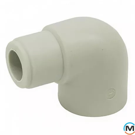 Коліно ППР (Сірий) 32x90 внутрішнє/зовнішнє ASG, Діаметр (мм): 32, Кут: 90, фото 