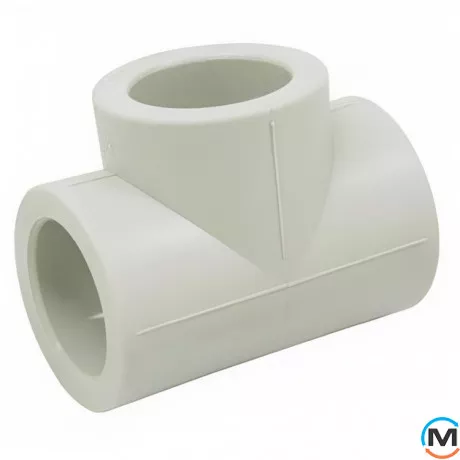 Тройник равносторонний ASG 63 ППР (Серый), Диаметр (мм): 63, фото 