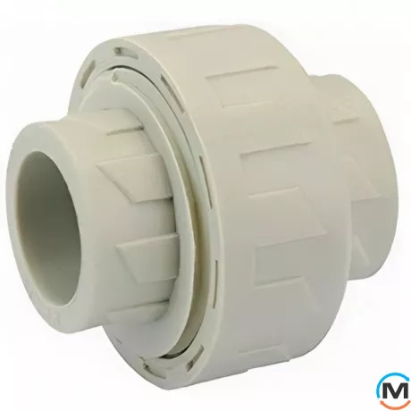 Разборное соединение ППР (Серый) труба-труба (внутр./внутр.) 32 ASG, Диаметр (мм): 32, фото 