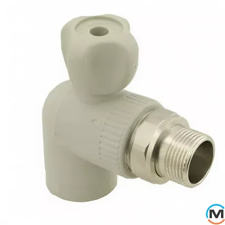 Кран радиаторный ASG 25 без резинки ASG ППР (Серый), Диаметр (мм): 25, фото , изображение 2