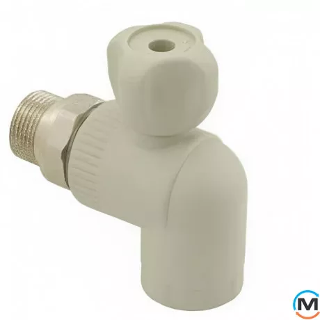 Кран радиаторный ASG 25 без резинки ASG ППР (Серый), Диаметр (мм): 25, фото 