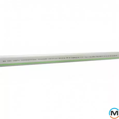 Труба ASG композит 50х6, 1 ППР (Сірий), Тип труби: Алюміній, Колір: Сірий, Призначення труб: Универсальная, Діаметр (мм): 50, фото , зображення 2