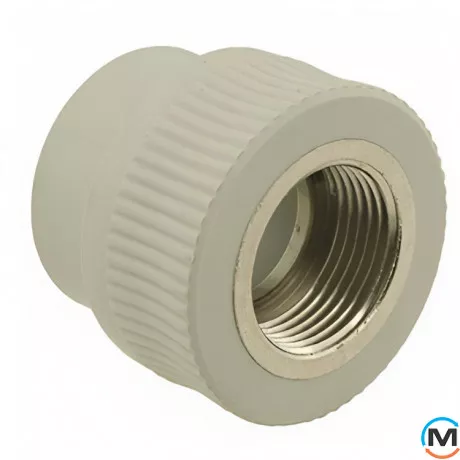 Муфта ППР (Серый) 32х3/4" ВР ASG, фото 