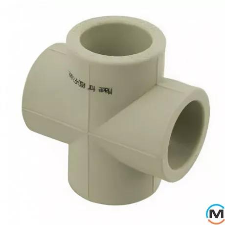 Крестовина ППР (Серый) 32 ASG, Диаметр (мм): 32, фото 