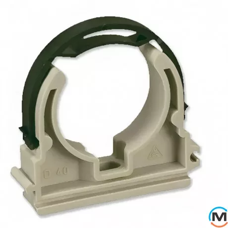 Кліпса ППР 40 зі стрічкою ASG (Білий), Діаметр (мм): 40, фото 