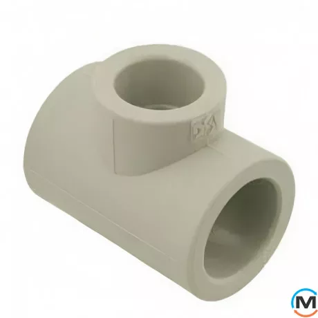 Редукційний трійник ASG 40х20х40 ППР (Сірий), Модифікація: 40х20х40, Діаметр (мм): 40, фото 