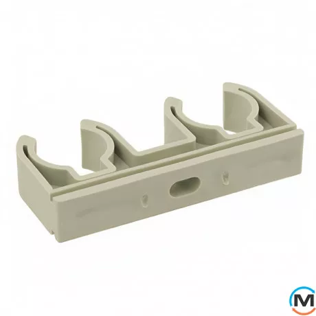 Двойной зажим ASG 2х25 ППР (Серый), Диаметр (мм): 25, фото , изображение 2