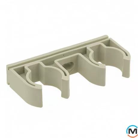 Двойной зажим ASG 2х25 ППР (Серый), Диаметр (мм): 25, фото 