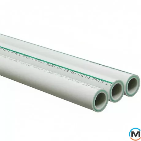 Труби ASG PP-RCT Faser HOT 25 мм (Білий) ППР, Тип труби: Скловолокно, Колір: Білий, Призначення труб: Универсальная, Діаметр (мм): 25, фото 