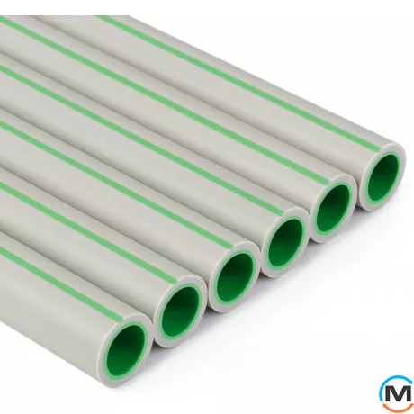 Труба ASG ПН 20 40х6,7 ППР (Сірий), Тип труби: Без армування, Колір: Сірий, Призначення труб: Водопостачання, Діаметр (мм): 40, фото 