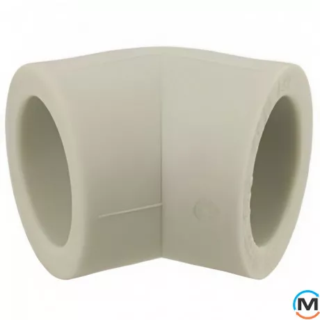 Коліно ASG 45 * х25 ППР (Сірий), Діаметр (мм): 25, Кут: 45, фото 