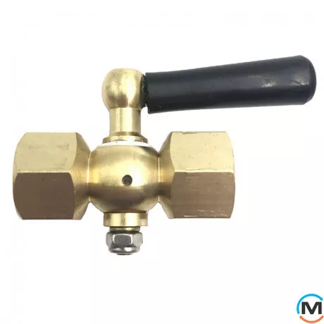 3-хiд. запірний кран для Манометра Tervix Pro Line M2 Valve PN 16, 1/2"х1/2", фото 