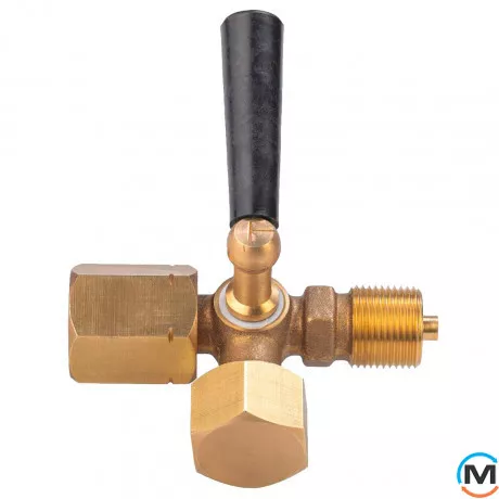 3-хiд. запірний кран для Манометра Tervix Pro Line M3 Valve PN 16, 1/2"х1/2", фото 