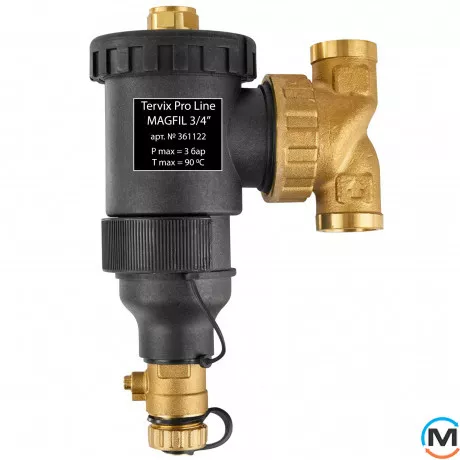 Магнитный проточный фильтр Tervix Pro Line MAGFIL 3/4", фото 