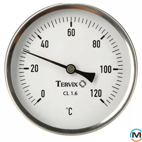 Термометр Bith Tervix Pro Line 80/150 0-120С 1/2" акс., Длина штока (мм): 150, Диаметр корпуса (мм): 80, фото 
