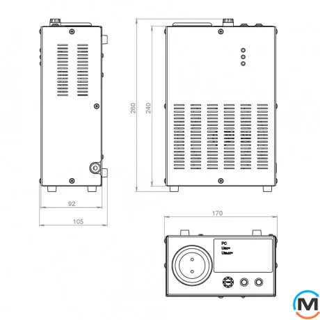 Однофазний релейний стабілізатор Volter СНЗСО - 0,5 г, фото , зображення 3