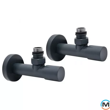 Комплект дизайн кранів ARTTIDESIGN подовжений 1/2” x 1/2” сірий матовий, Колір: Сірий, фото 