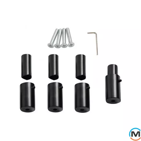 Дизайнерський сушка для рушників ARTTIDESIGN LION 8/900 чорний матовий, Колір: Чорний, фото , зображення 4