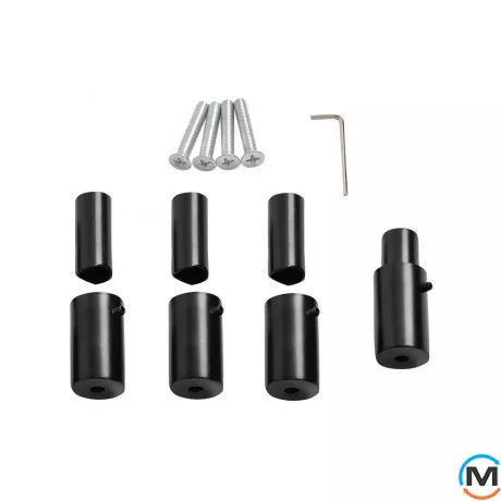 Дизайнерський сушка для рушників ARTTIDESIGN Grasse 9/820 чорний матовий, Колір: Чорний, фото , зображення 4