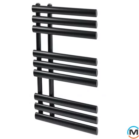 Дизайнерський сушка для рушників ARTTIDESIGN Grasse 9/820 чорний матовий, Колір: Чорний, фото 