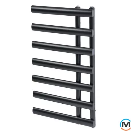 Дизайнерський сушка для рушників ARTTIDESIGN Nice 7/780 чорний матовий, Колір: Чорний, фото 