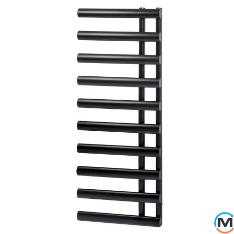 Дизайнерський сушка для рушників ARTTIDESIGN Nice 10/1140 чорний матовий, Колір: Чорний, фото 