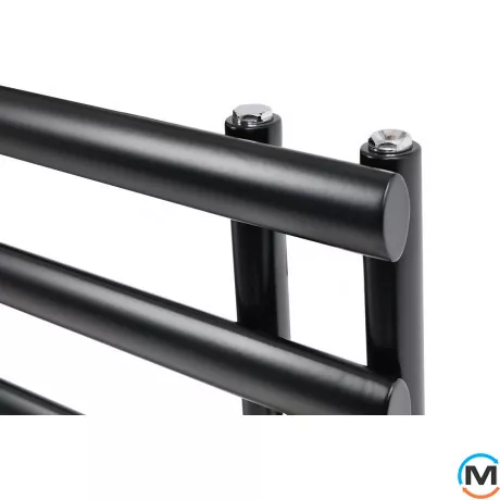 Дизайнерський сушка для рушників ARTTIDESIGN Nice 10/1140 чорний матовий, Колір: Чорний, фото , зображення 2