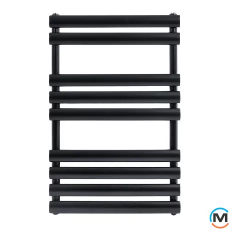 Дизайнерський сушка для рушників ARTTIDESIGN Miramar 9/820 чорний матовий, Колір: Чорний, Висота (мм): 820, Кількість секцій: 9, фото , зображення 3