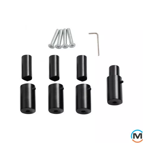 Дизайнерський сушка для рушників ARTTIDESIGN Miramar 9/820 чорний матовий, Колір: Чорний, Висота (мм): 820, Кількість секцій: 9, фото , зображення 4