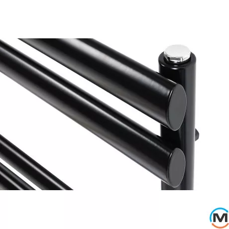 Дизайнерський сушка для рушників ARTTIDESIGN Miramar 9/820 чорний матовий, Колір: Чорний, Висота (мм): 820, Кількість секцій: 9, фото , зображення 5